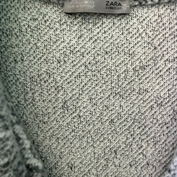 Zara M Heather Grey Long Sweater Coat Jacket - Picture 6 of 6